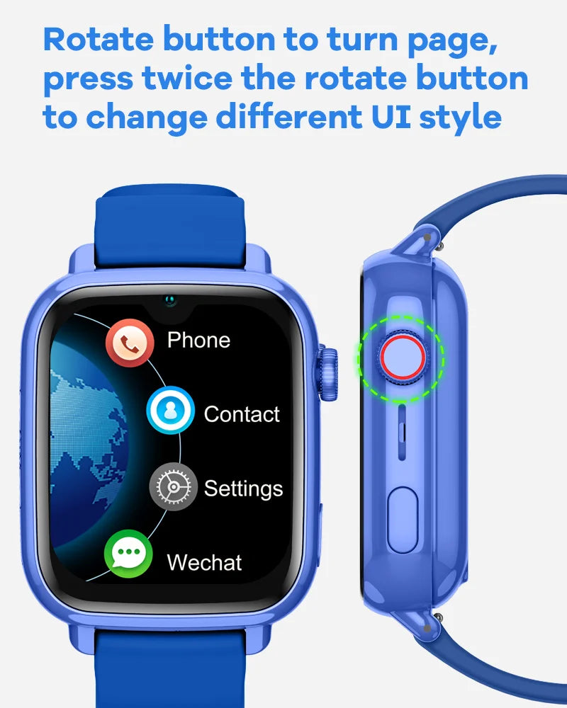 4G Smart Watch for Girls and Boys, GPS, WIFI, Video Call, SOS App, Download, Kids Smart Watch, Camera Monitor, Tracker, Location, Phone Watch