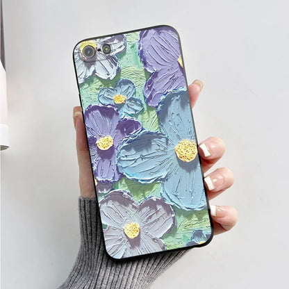 For iPhone 5 5S Case Cute Bear Cartoon Frog Painted Soft Cover For iPhone SE 2016 2020 2022 SE2 Silicone Phone Case Coque Funda