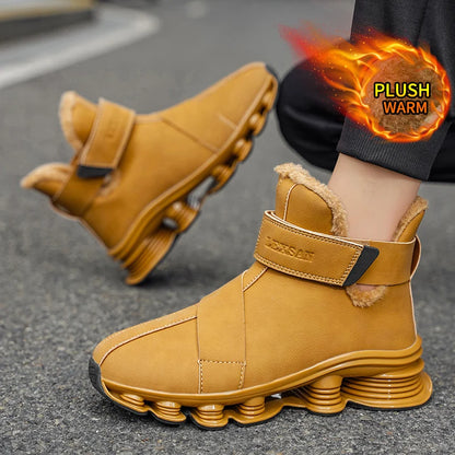 Women's and Men's Boots, New Winter Sneakers, Warm Women's and Men's Shoes, Waterproof Non-slip Plush Trainers, Women's and Men's Tennis Shoes, Boots, Women's and Men's Winter Trainers