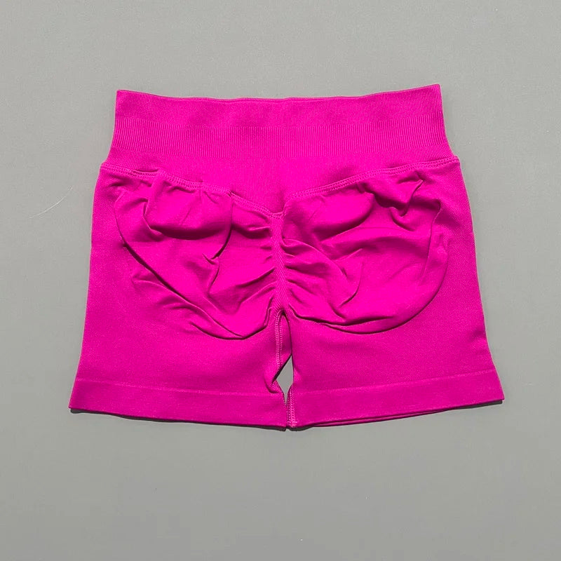 Shorts Deportivos HISTELLO Impacts de 4.5" para Mujer, Shorts de Ciclismo de Cintura Baja, Shorts de Gimnasio, Leggings de Yoga sin Costuras con Efecto Push-Up