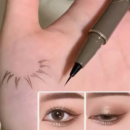 Regalos navideños para niñas, lápiz delineador de ojos suave y muy fino, lápiz delineador de ojos resistente al agua de secado rápido de larga duración, adecuado para principiantes