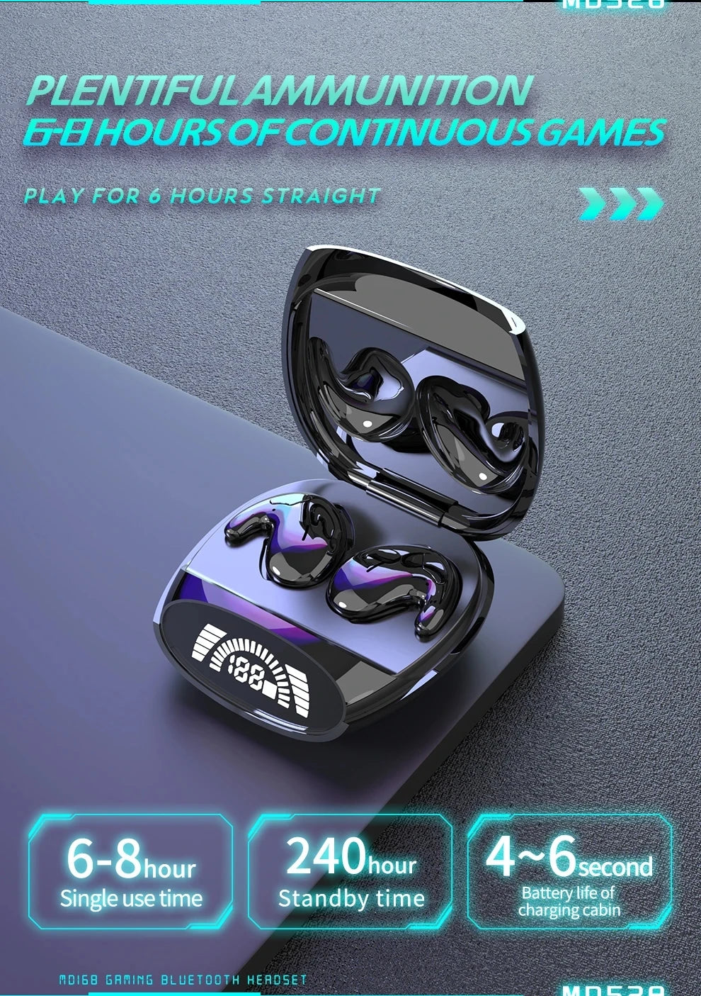 Invisible Mini Sleep Earbuds, Small Hidden Headphones, Bluetooth 5.3 Earbuds, TWS Stereo Sports Wireless Noise Canceling Headphones