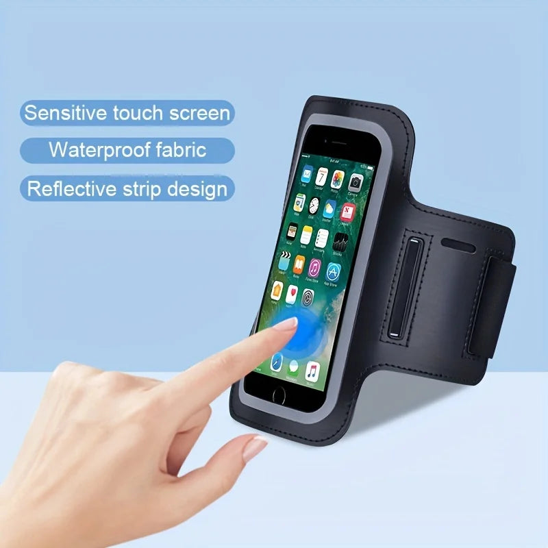 Universal Adjustable Cell Phone Armband, Running Cycling Phone Pouch for Walking Hiking Outdoor Accessories