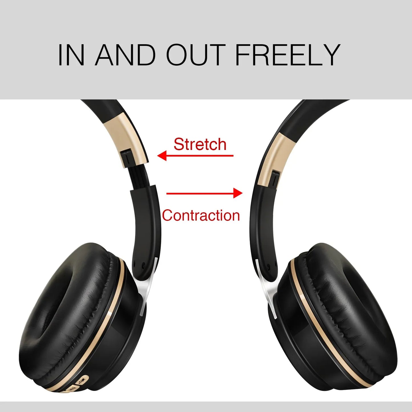 Auriculares Inalámbricos Bluetooth 2026, Auriculares Estéreo con Diadema, Soporte para Tarjeta SD y Micrófono para iPhone, Samsung y Tabletas