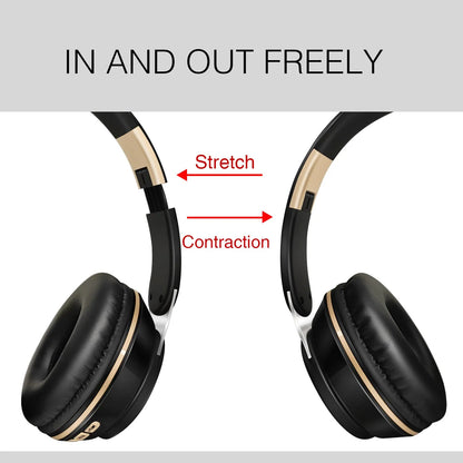 Auriculares Inalámbricos Bluetooth 2026, Auriculares Estéreo con Diadema, Soporte para Tarjeta SD y Micrófono para iPhone, Samsung y Tabletas
