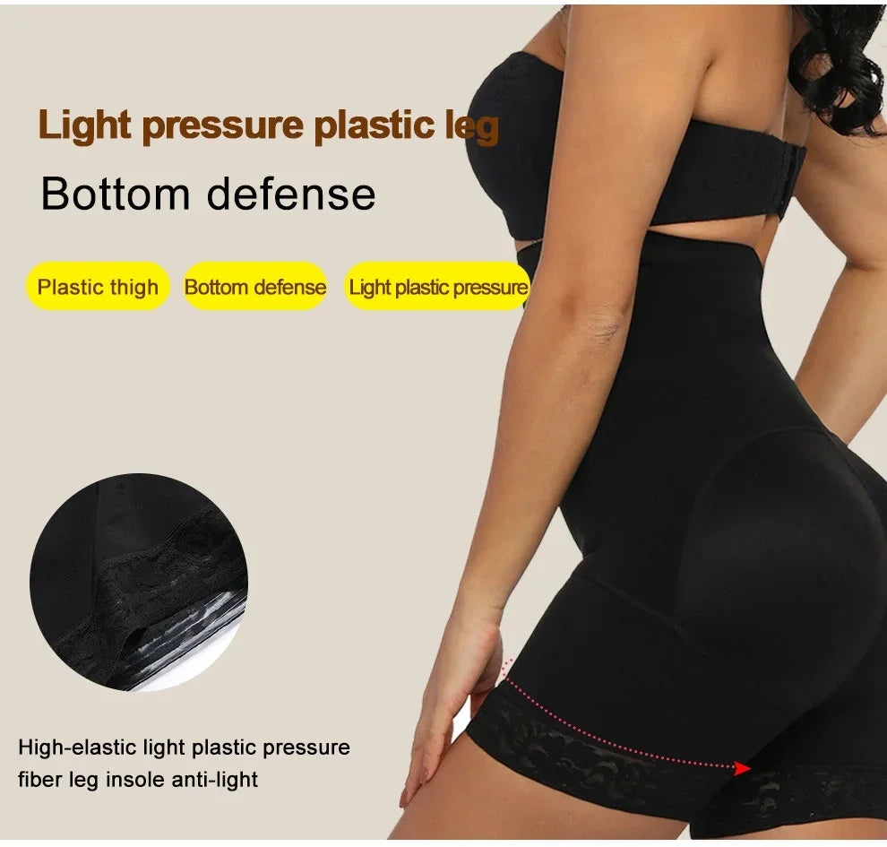 Colombian butt lifter girdles, high-waist shapewear, tummy control panties, waist trainer, body shaper, slimming wrap, flat belly