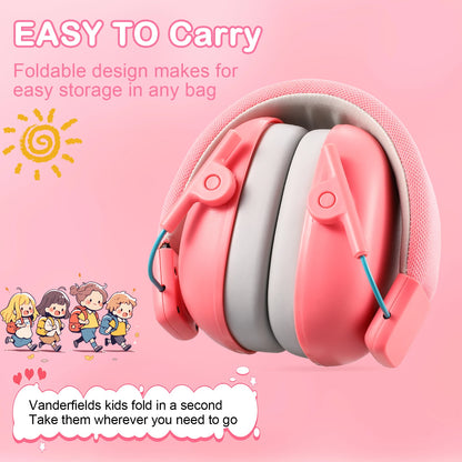 Kids protective ear muffs, 27dB hearing protection, soundproof headphones, safety reduction, noise cancelling