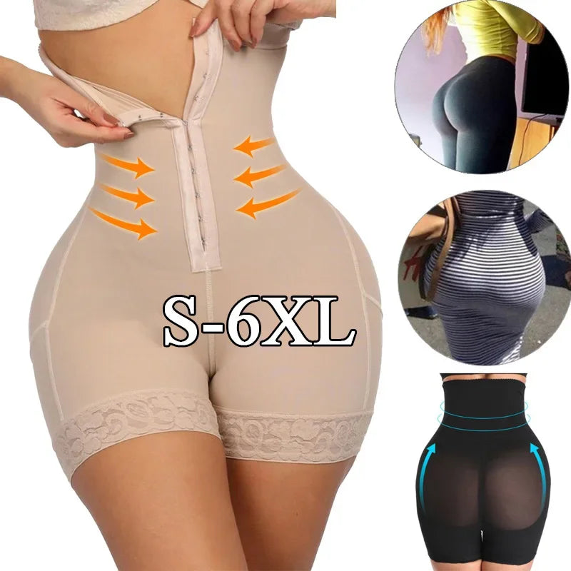 Colombian butt lifter girdles, high-waist shapewear, tummy control panties, waist trainer, body shaper, slimming wrap, flat belly