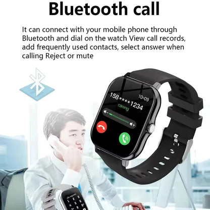 VIVO Smartwatch for Android and iPhone, 2.01-inch HD Screen, Answer and Make Calls, Message Preview, Sports Modes, Customizable Watch Face, Weather Forecast