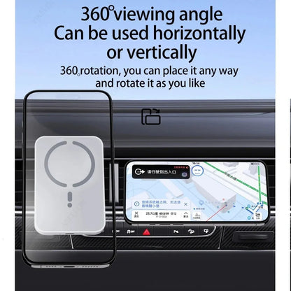 Magnetic Wireless Car Charger, Air Vent Phone Holder, 100W, for MagSafe iPhone 16, 15, 14, 13, 12 Pro Max, XS, 11, Fast Charging Pad