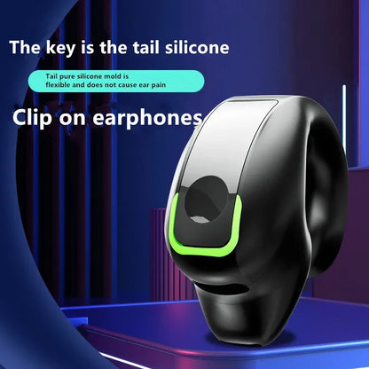 Auriculares con Clip inalámbrico Bluetooth, Auriculares de conducción ósea, Auriculares TWS de alta calidad, Auriculares deportivos con cancelación de ruido y micrófono
