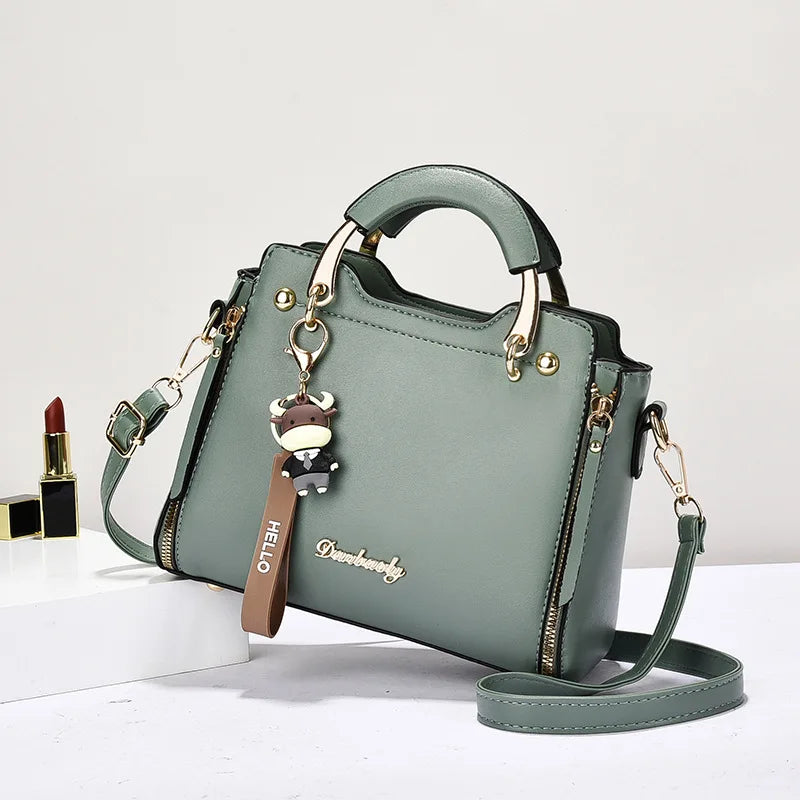 Nuevo bolso de mujer, bolsos de hombro a la moda, bolso para mujer, bolsos de cuero con monograma impreso, bolso cruzado de un solo hombro