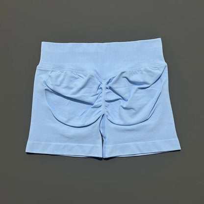 Shorts Deportivos HISTELLO Impacts de 4.5" para Mujer, Shorts de Ciclismo de Cintura Baja, Shorts de Gimnasio, Leggings de Yoga sin Costuras con Efecto Push-Up