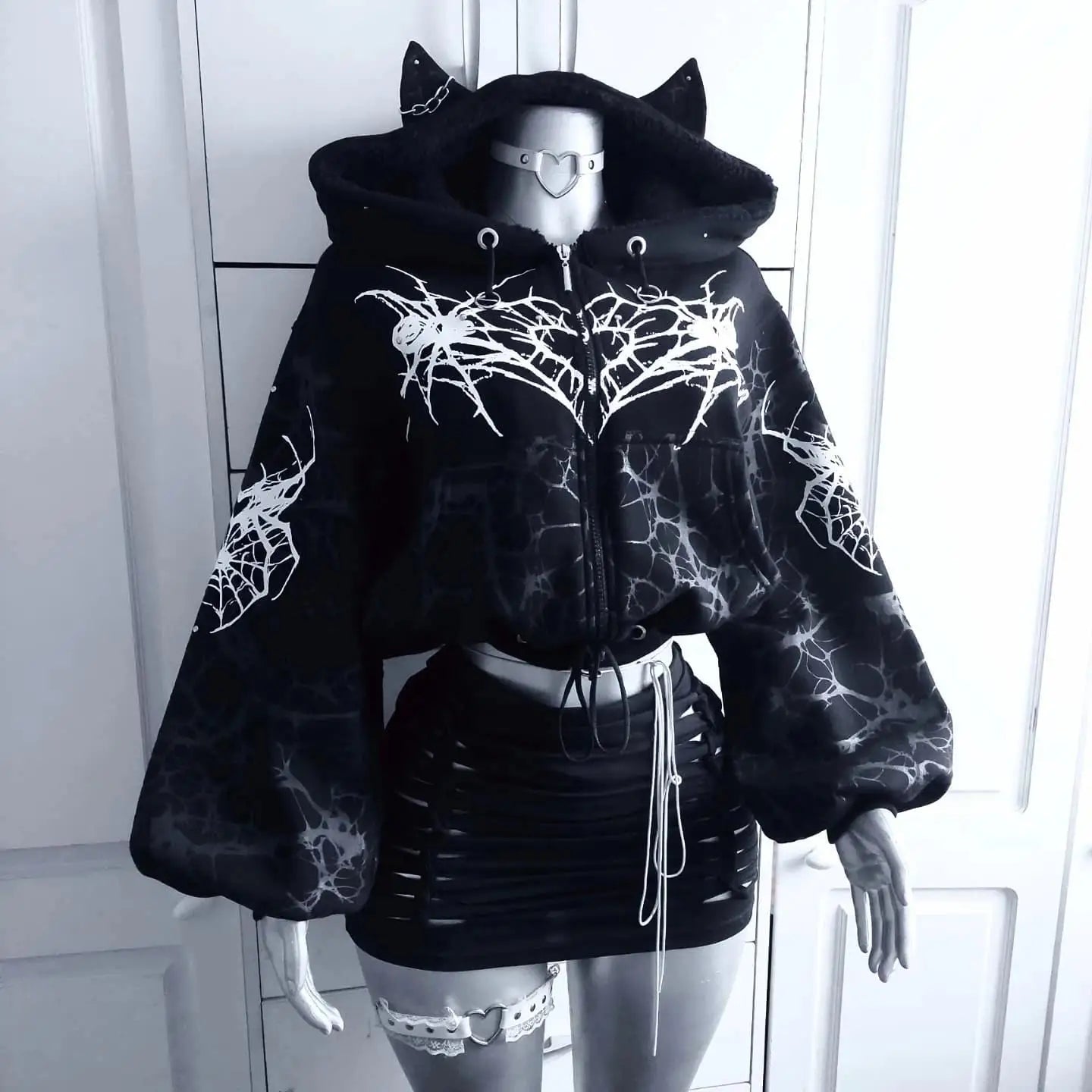 Y2K nueva versión coreana de estilo universitario Spice Girl cremallera Sudadera con capucha mujeres Harajuku Casual suelta polar grueso sudadera Punk Sudadera con capucha