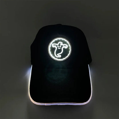 Sombrero fluorescente LED de fibra óptica, gorra de béisbol brillante de neón, suministros de fiesta de baile, sombrero de Rap de hip hop, accesorios de Club, disfraz