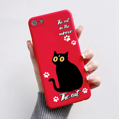 For iPhone 5 5S Case Cute Bear Cartoon Frog Painted Soft Cover For iPhone SE 2016 2020 2022 SE2 Silicone Phone Case Coque Funda