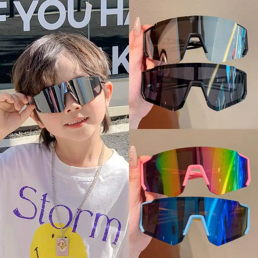 Gafas de ciclismo para niños, gafas para montar para niños y niñas, gafas a prueba de viento a la moda para exteriores, gafas resistentes a los rayos UV