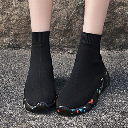 MWY-Women's sports shoes, high-quality warm socks, casual sneakers, men's women's walking shoes, size 35-47