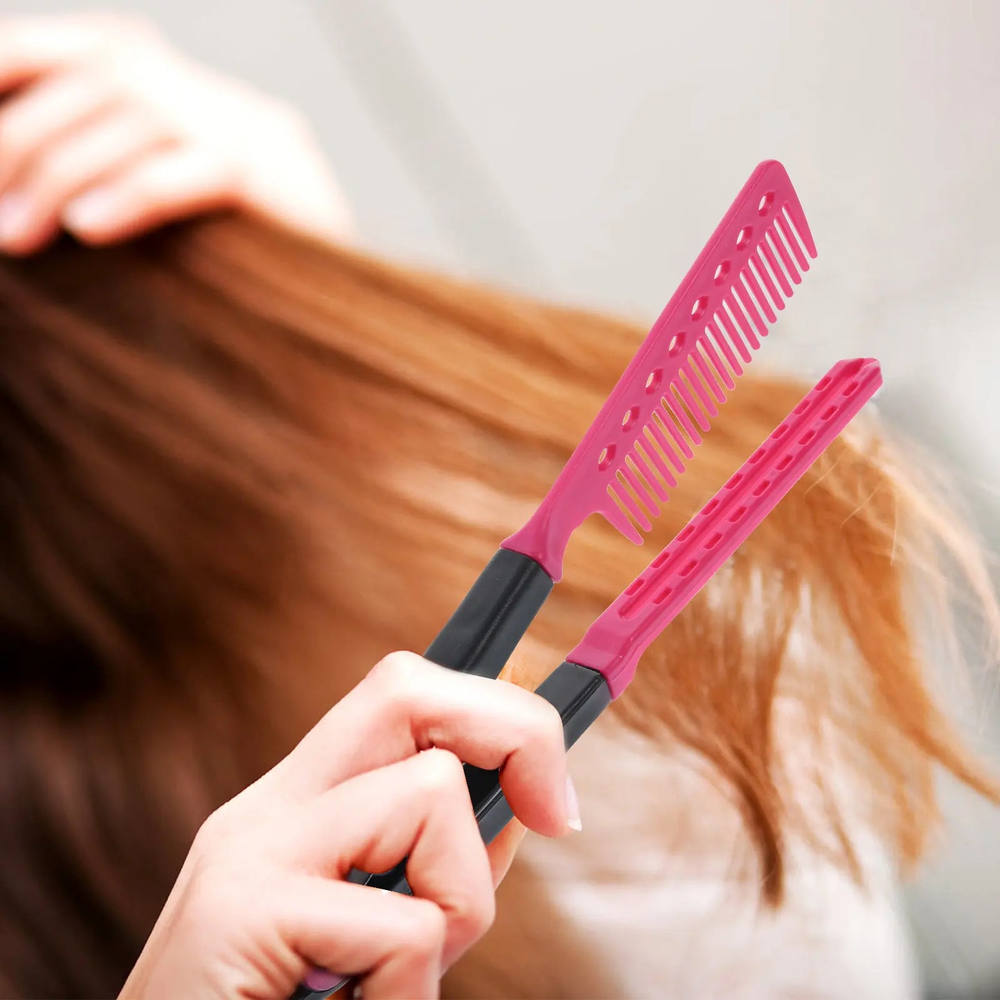 Hair Straightener and Folding Comb, Folding Combs, Professional Salon Hair Straightener