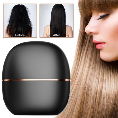 Cepillo alisador de pelo inalámbrico 2 en 1, herramienta de peinado para rizar y alisar, estilizador de cabello portátil sin Frizz
