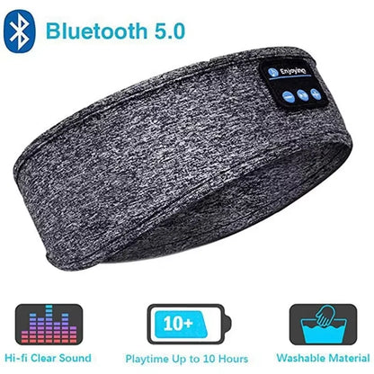 HOMEFISH BT Sports Headband Headphones for Sleeping Elastic Wireless Music Eye Mask Headphones Wireless Bluetooth Headband