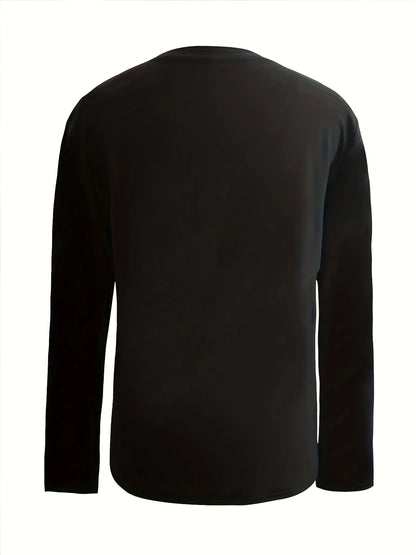 Camiseta 100% de algodón puro para mujer, camiseta holgada y cómoda con estampado de letras de NUEVA YORK, manga larga y cuello redondo, primavera y otoño