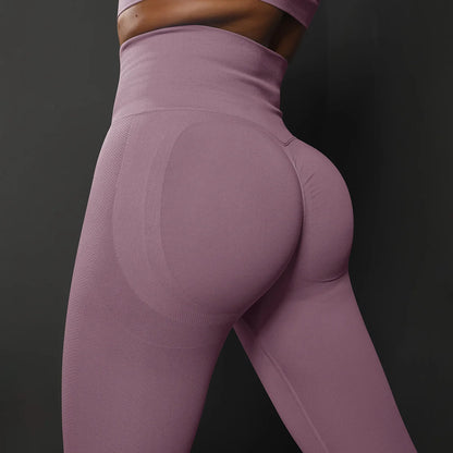 Women's High Waist Yoga Leggings Seamless Scrunch Butt Sport Tights for Fitness, Running, Hip Lift, Yoga Pants, High-Stretch Gym Leggings