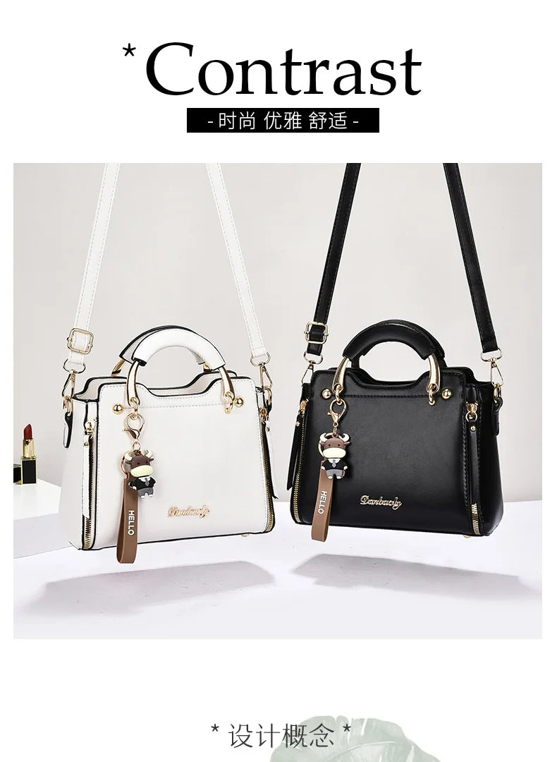 Nuevo bolso de mujer, bolsos de hombro a la moda, bolso para mujer, bolsos de cuero con monograma impreso, bolso cruzado de un solo hombro
