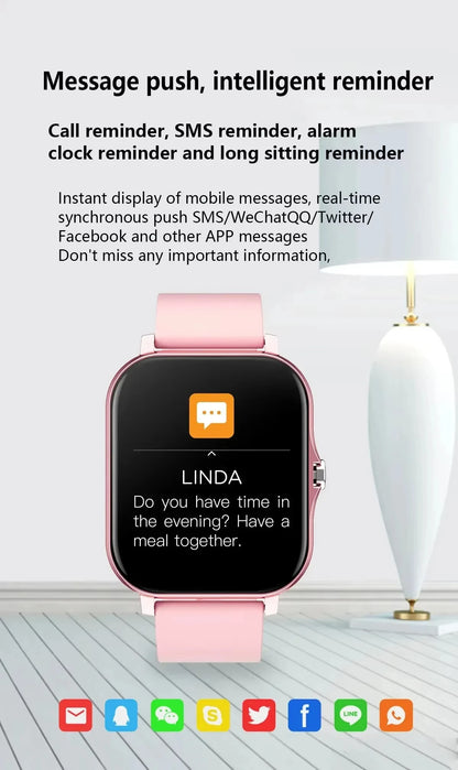 VIVO Smartwatch for Android and iPhone, 2.01-inch HD Screen, Answer and Make Calls, Message Preview, Sports Modes, Customizable Watch Face, Weather Forecast