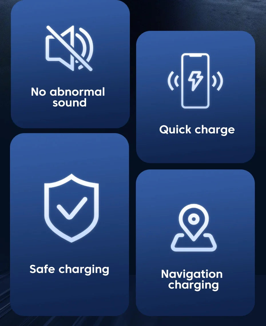 UYUXIO Automatic Clamping Wireless Car Charger Adapter, Super Fast Charging Air Vent Car Phone Mount for iPhone 16 15 Pro Max Samsung