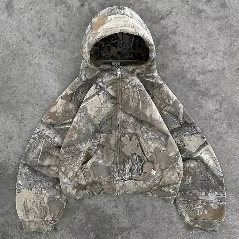 Y2K nueva versión coreana de estilo universitario Spice Girl cremallera Sudadera con capucha mujeres Harajuku Casual suelta polar grueso sudadera Punk Sudadera con capucha
