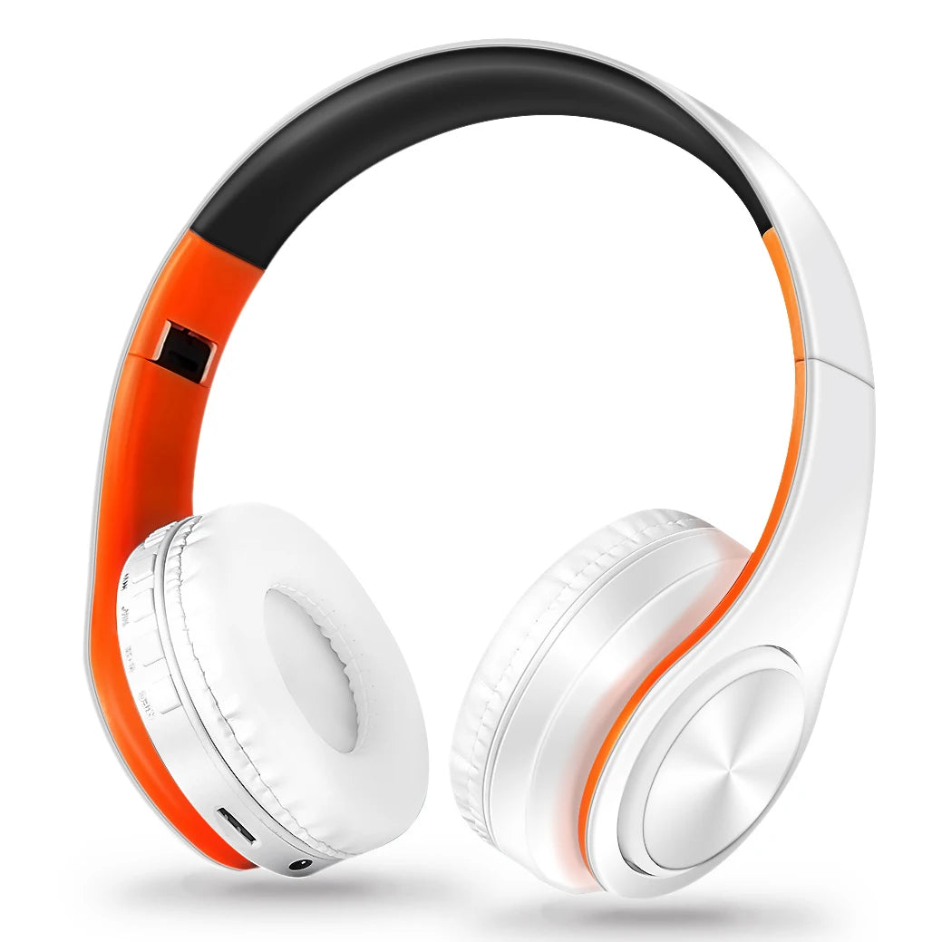 Regalo para Mujer Auriculares inalámbricos dorados Auriculares Bluetooth Auriculares estéreo Juego con micrófono incorporado con universal para Android e iOS