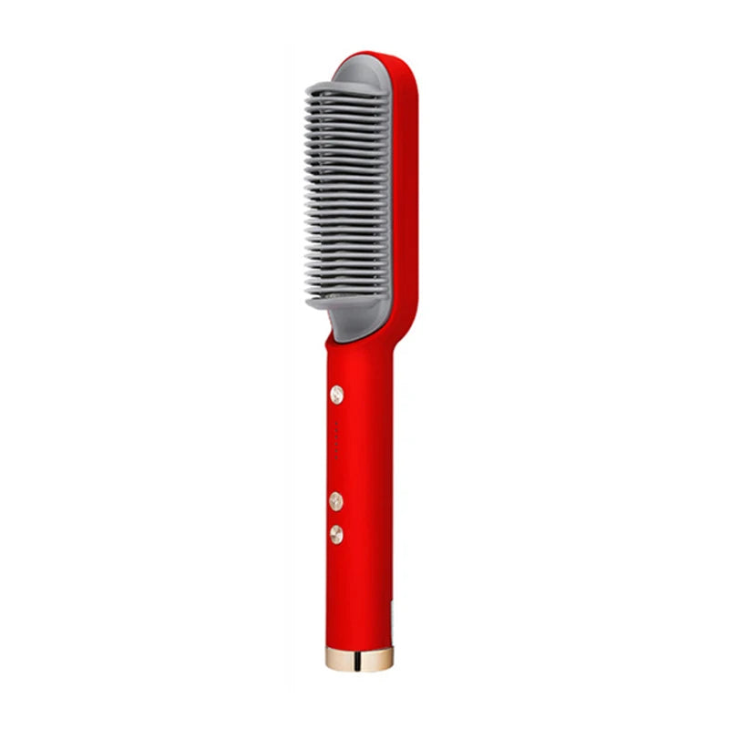 Peine de pelo liso profesional para mujer, cepillo de pelo liso portátil con revestimiento de cerámica, herramienta de peinado para salón, gran oferta