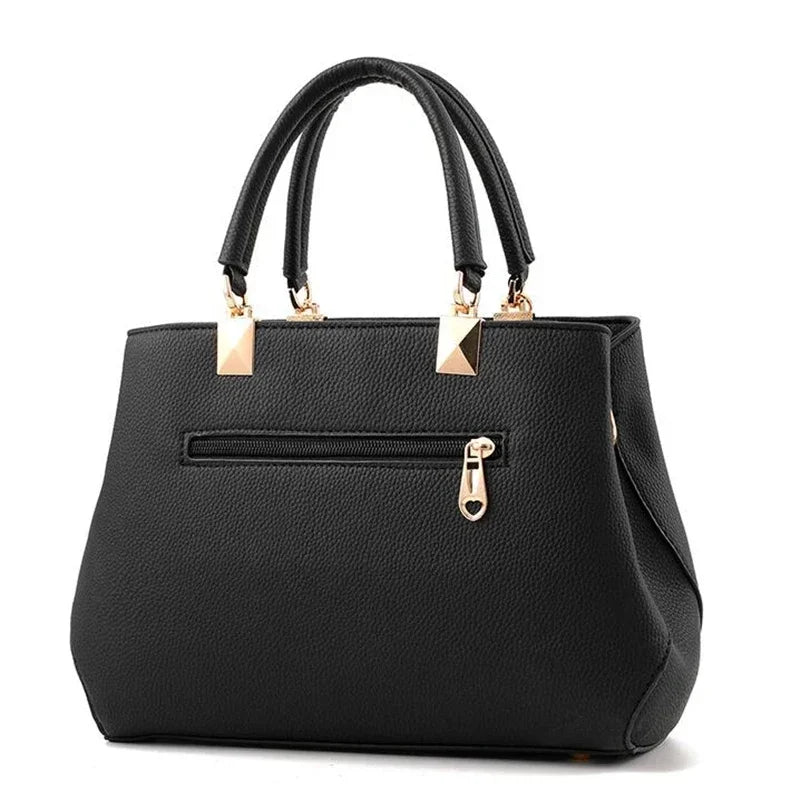 Bolsos de mensajero para mujer con colgante de flor, bolsos de moda para oficina para mujer, bolso puro para mujer, nuevos bolsos de hombro tipo bandolera