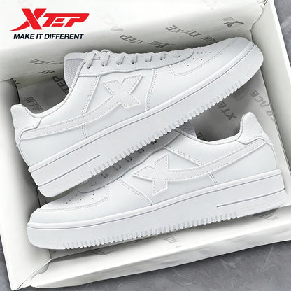 Xtep zapatos de skate para Mujer y hombres moda estilo callejero moda baja suela gruesa durabilidad cómodo zapato.