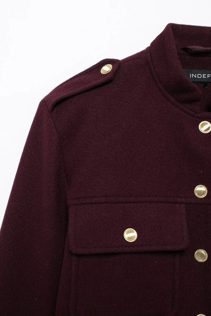 Chaqueta de Otoño Invierno para mujer, abrigos informales con cuello redondo, mangas largas, bolsillos, botones, chaquetas nuevas de un solo pecho, ropa para mujer