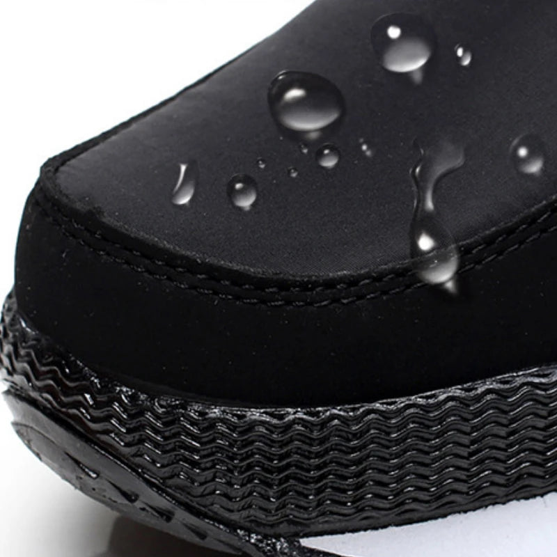 Botas de nieve cálidas a la moda para Mujer, Botas de invierno con plataforma, Botas antideslizantes impermeables, Botas de piel de felpa a media pantorrilla, Botas para Mujer