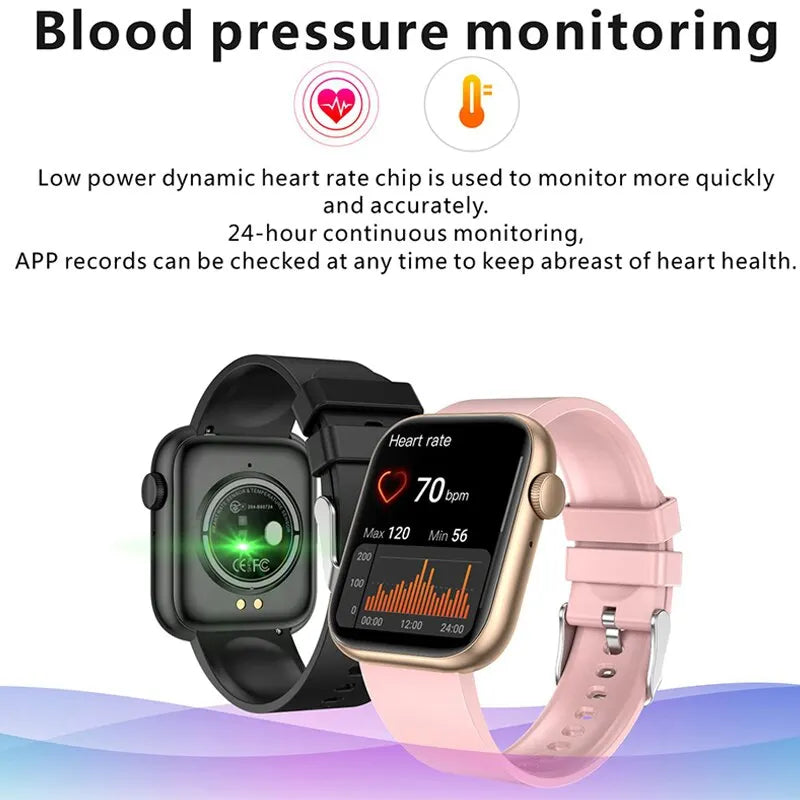 Reloj inteligente LIGE para Mujer, pantalla completamente táctil, llamada Bluetooth, relojes impermeables, rastreador deportivo de Fitness, Reloj inteligente para Mujer