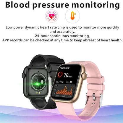 Reloj inteligente LIGE para Mujer, pantalla completamente táctil, llamada Bluetooth, relojes impermeables, rastreador deportivo de Fitness, Reloj inteligente para Mujer