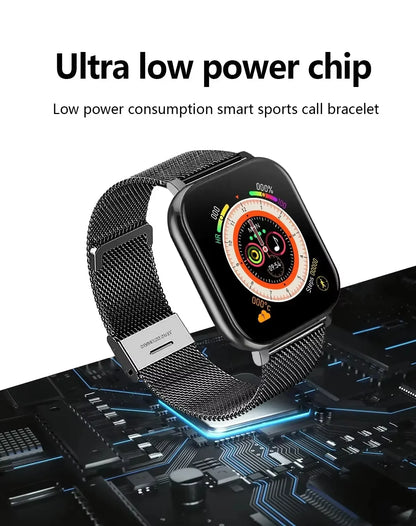 VIVO Smartwatch for Android and iPhone, 2.01-inch HD Screen, Answer and Make Calls, Message Preview, Sports Modes, Customizable Watch Face, Weather Forecast