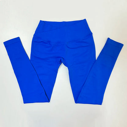 Leggings Deportivos Vision para Mujer, Pantalones de Yoga Sin Costuras con Efecto Push-Up, Leggings de Gimnasio con Cintura Cruzada, Leggings Deportivos para Levantar Glúteos