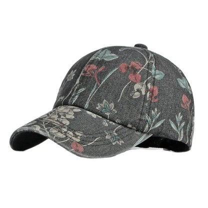 LDSLYJR-gorra de béisbol vaquera con estampado de flores para hombre y mujer, gorro ajustable con Cierre trasero, para exteriores, Primavera, 170