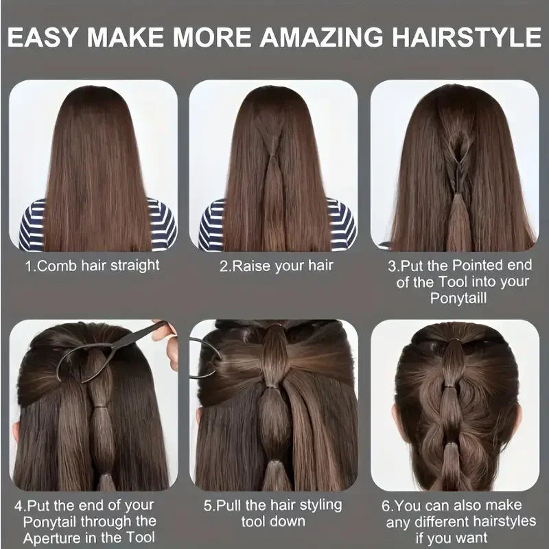 6 unids/set de cepillos para el cabello, botella con pulverizador para peluquería, bucle para trenzado de cabello, peine de cola de rata, cepillo para el cabello con Control de bordes Brsuh
