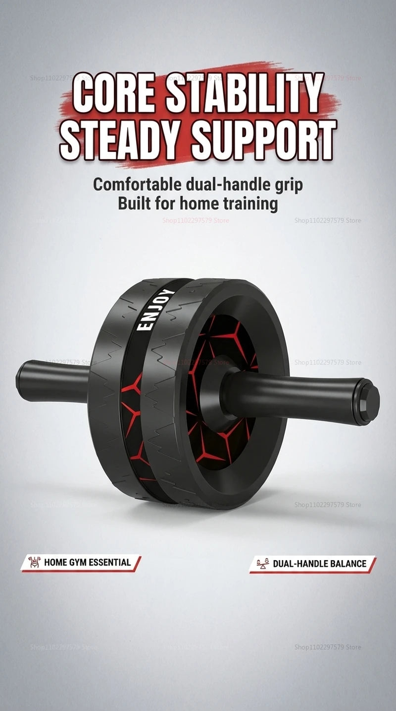 Equipo Mejorado para Ejercicios Abdominales y de Core, Rueda Abdominal para Entrenamiento de Fuerza de Cuerpo Completo con Accesorio de Soporte para Rodillas