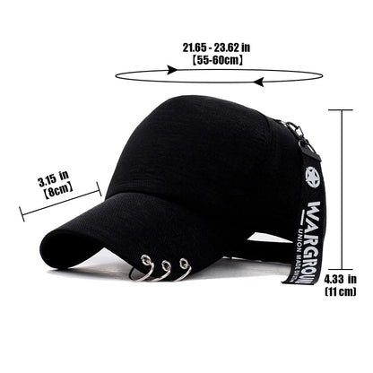 Gorra de Béisbol Clásica con Visera Metálica Personalizada, Estilo Ligero y Transpirable Cuatro colores para elegir