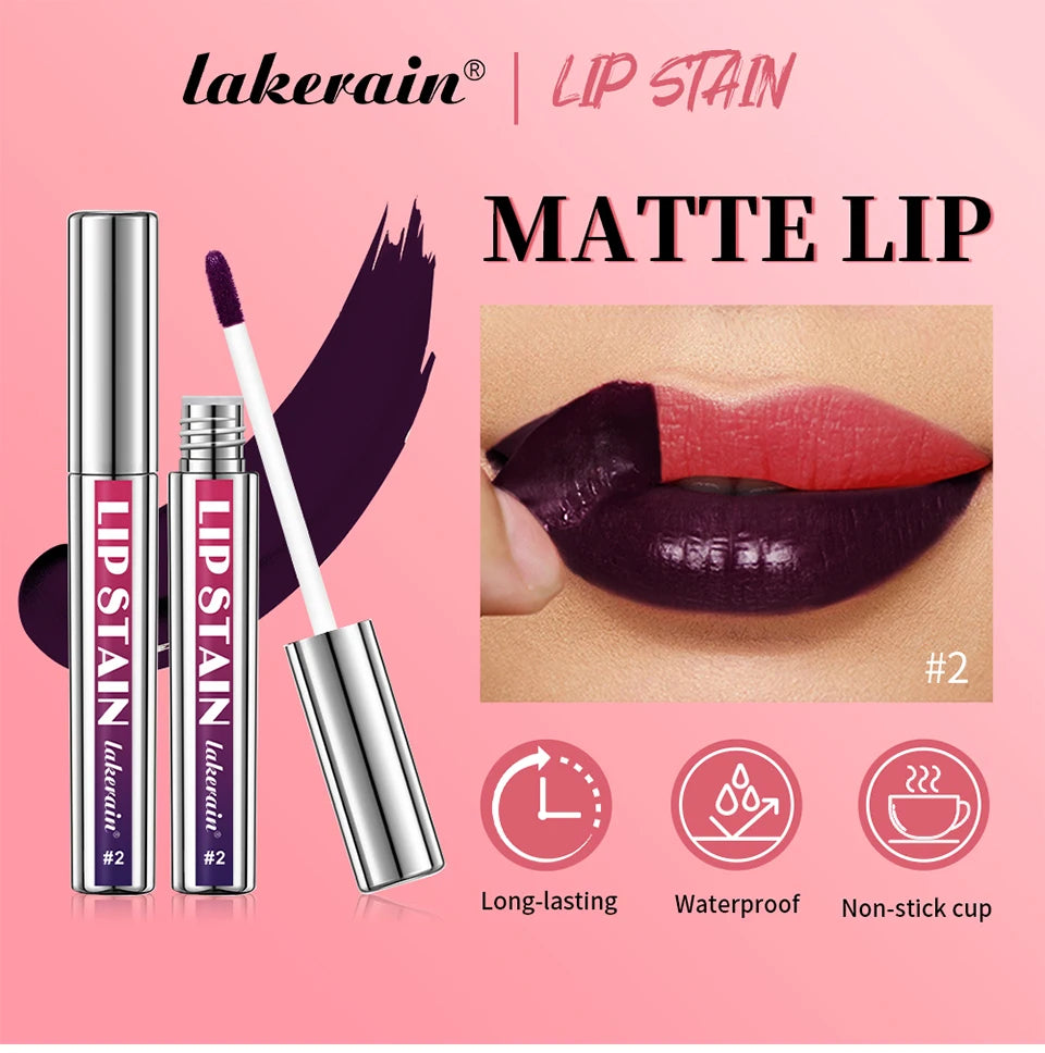 Tinte de labios rosa resistente al agua de larga duración, taza antiadherente a prueba de transferencia, tinte de labios Natural, cosméticos para mujer