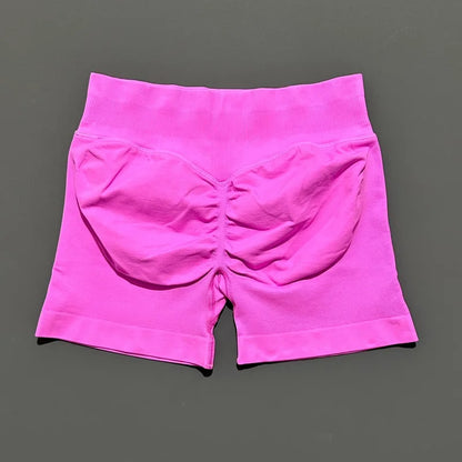 Shorts Deportivos HISTELLO Impacts de 4.5" para Mujer, Shorts de Ciclismo de Cintura Baja, Shorts de Gimnasio, Leggings de Yoga sin Costuras con Efecto Push-Up