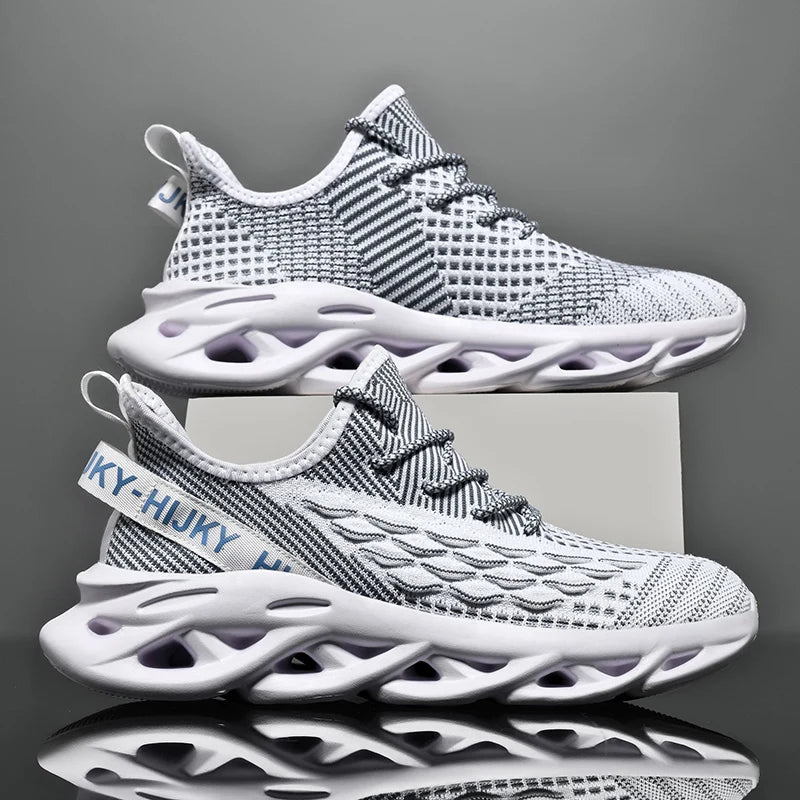 Luxury sports sneakers for women and men, casual training shoes, breathable, fashionable running loafers.