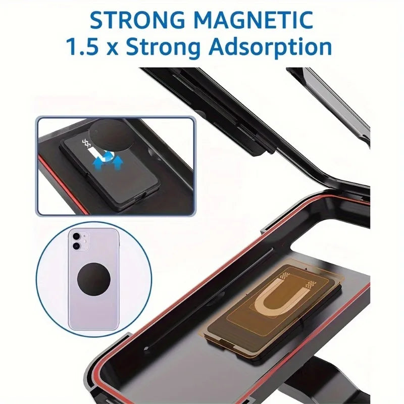 Waterproof motorcycle cell phone holder, universal bicycle, 360° rotating GPS phone holder