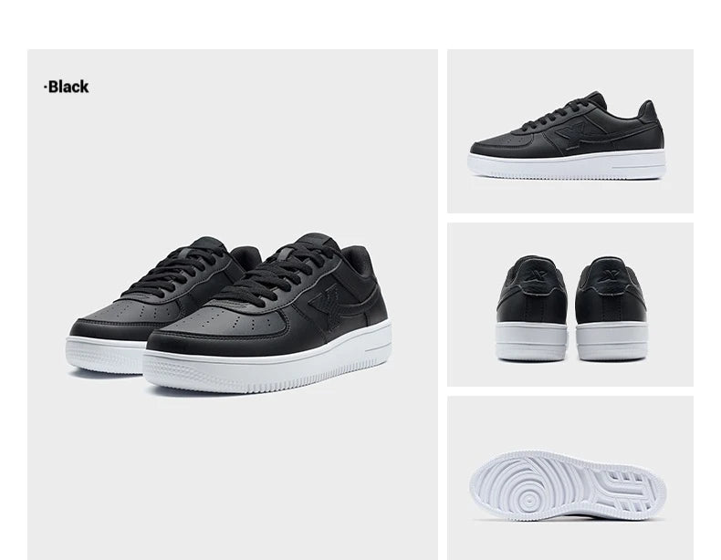 Xtep zapatos de skate para Mujer y hombres moda estilo callejero moda baja suela gruesa durabilidad cómodo zapato.